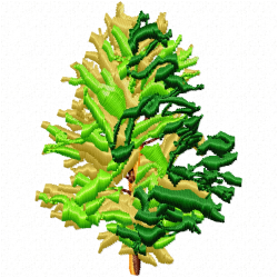 Trees Embroidery Design 1